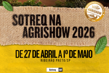 Portal Elo Materia Sotreq confirma presença na Agrishow 2026 e prepara estande completo para você! 