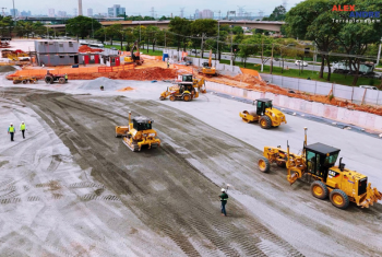 Portal Elo Materia Tecnologia 3D em máquinas Cat®: a inovação por trás da piscina de ondas em São Paulo 